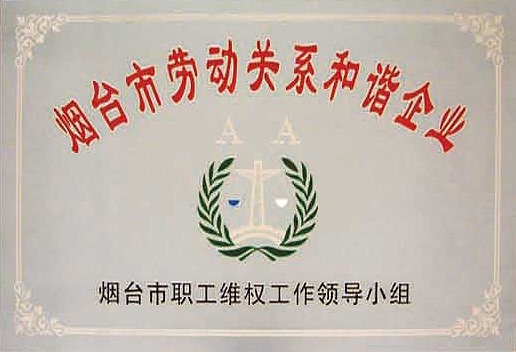 煙臺市勞動關(guān)系和諧企業(yè)